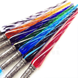 義大利 Bortoletti Set32 螺旋玻璃沾水筆+墨水組合(共七色可選) 義大利 Bortoletti Set32 螺旋玻璃沾水筆+墨水組合(共七色可選)