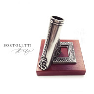 義大利 Bortoletti PPE02 白銅+木質筆擱 義大利 Bortoletti PPE02 白銅+木質筆擱
