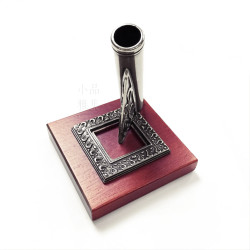 義大利 Bortoletti PPE02 白銅+木質筆擱 義大利 Bortoletti PPE02 白銅+木質筆擱