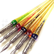 義大利 Bortoletti Set12 玻璃沾水筆+筆尖+墨水組(共有五色可選) 義大利 Bortoletti Set12 玻璃沾水筆+筆尖+墨水組(共有五色可選)