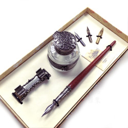 義大利 Bortoletti Set55 沾水筆+筆擱+白銅墨水瓶+筆尖 組合 義大利 Bortoletti Set55 沾水筆+筆擱+白銅墨水瓶+筆尖 組合