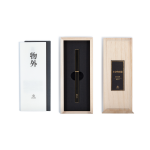 臺灣 Y studio：物外設計 文字的重量 露銅 鋼珠筆（黑色）