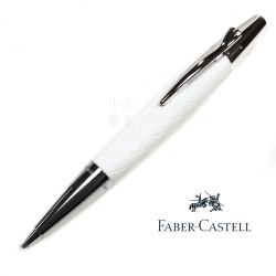 德國 Faber-Castell 輝柏 E-Motion系列 天然樹脂 菱格雕紋 白色 旋轉1.4mm鉛筆(138556) 德國 Faber-Castell 輝柏 E-Motion系列 天然樹脂 菱格雕紋 白色 旋轉1.4mm鉛筆(138556)