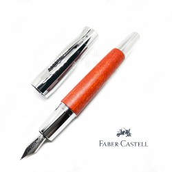 德國 Faber-Castell 輝柏 E-Motion系列 梨木桿 淺褐色 鋼筆（148202）