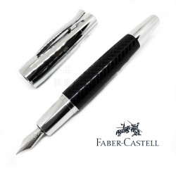 德國 Faber-Castell 輝柏 E-Motion系列 天然樹脂 鑲木紋 黑色鋼筆(148242) 德國 Faber-Castell 輝柏 E-Motion系列 天然樹脂 鑲木紋 黑色鋼筆(148242)