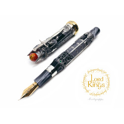 義大利 Montegrappa 萬特佳 The Lord of the Rings 魔戒 限量 18K 925純銀 賽璐珞活塞鋼筆  義大利 Montegrappa 萬特佳 The Lord of the Rings 魔戒 限量 18K 925純銀 賽璐珞活塞鋼筆