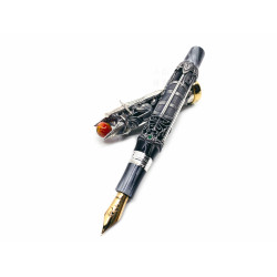 義大利 Montegrappa 萬特佳 The Lord of the Rings 魔戒 限量 18K 925純銀 賽璐珞活塞鋼筆  義大利 Montegrappa 萬特佳 The Lord of the Rings 魔戒 限量 18K 925純銀 賽璐珞活塞鋼筆