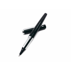 小品雅集 訂製款 絲絨 卡式墨水鋼珠筆（亮面黑）