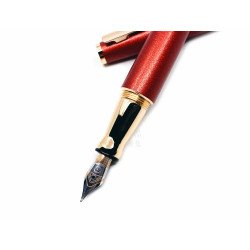 德國 OTTO HUTT 奧托赫特 時尚絨 | Design06 磨砂紅 鋼筆（玫瑰金夾）