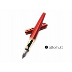 德國 OTTO HUTT 奧托赫特 時尚絨 | Design06 磨砂紅 鋼筆（玫瑰金夾）