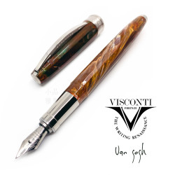 義大利 VISCONTI VAN GOGH 梵谷銀夾系列鋼筆 (POLLARD WILLOWS 柳樹)*早期款 義大利 VISCONTI VAN GOGH 梵谷銀夾系列鋼筆 (POLLARD WILLOWS 柳樹)*早期款