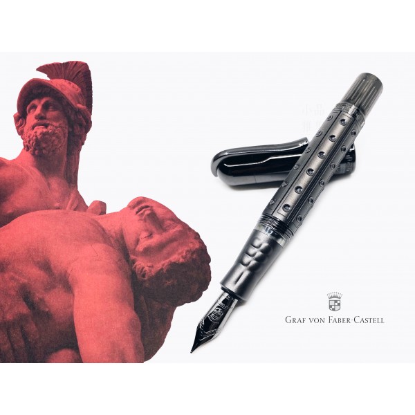 德國 Graf von Faber-Castell Pen of the year 2020年度限量筆 Sparta 斯巴達傳奇 限量270支 18K金 鋼筆（奢華黑色款）