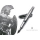 (預購商品）德國 Graf von Faber-Castell Pen of the year 2020年度限量筆 Sparta 斯巴達傳奇 限量310支 18K金 鋼筆（典藏銀白款）