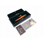 美國 Conway Stewart Spaghetti Model 100 18K 鋼筆 （Blood Orange 血橙橘）