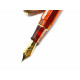 美國 Conway Stewart Spaghetti Model 100 不銹鋼尖 鋼筆 （Blood Orange 血橙橘）