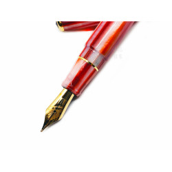 美國 Conway Stewart Spaghetti Model 100 不銹鋼尖 鋼筆（Red Candy 紅色糖果）