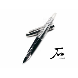 日本 PILOT 百樂 925純銀 石頭紋 18k金 鋼筆 日本 PILOT 百樂 925純銀 石頭紋 18k金 鋼筆