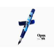 臺灣 OPUS 88 製筆精基 Flow 流動 正統滴入式上墨鋼筆(Blue 藍色 - 青浪流動) 臺灣 OPUS 88 製筆精基 Flow 流動 正統滴入式上墨鋼筆(Blue 藍色 - 青浪流動)