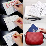 筆尖溫度【 英文書法 】描字本(藍_哥德/義大利體/銅版體 )