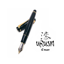 日本 PILOT 百樂 Custom Urushi 硬橡膠 漆塗 30號尖 18K 鋼筆(黑)  日本 PILOT 百樂 Custom Urushi 硬橡膠 漆塗 30號尖 18K 鋼筆(黑)