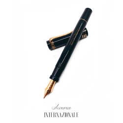 義大利 Aurora Internazionale 全球限量919支 18K 活塞鋼筆(黑色玫瑰金夾) 義大利 Aurora Internazionale 全球限量919支 18K 活塞鋼筆(黑色玫瑰金夾)