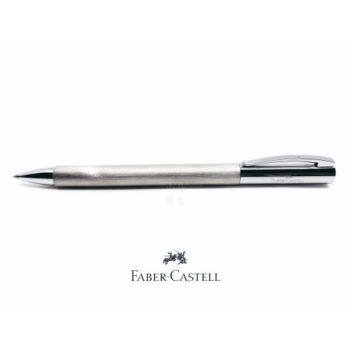 德國 Faber-Castell 輝柏 Ambition 成吉思汗 銀絲不鏽鋼 原子筆(148152)