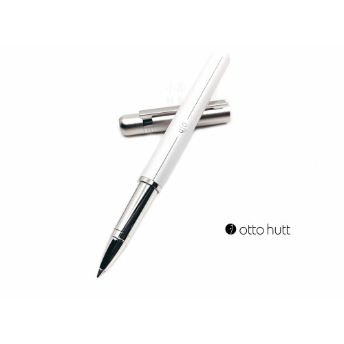 德國 OTTO HUTT 奧托赫特 Design03 light grey 珍珠白桿銀蓋鋼珠筆