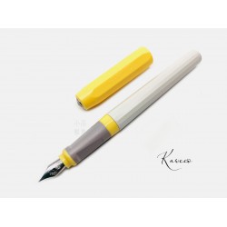 德國 Kaweco Perkeo 鋼筆（黃蓋灰桿）
