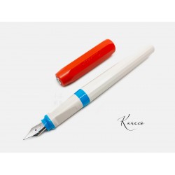 德國 Kaweco Perkeo 鋼筆（橘紅蓋灰白筆桿）
