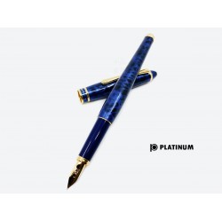 日本 Platinum 白金 Affection 鍾愛系列仕女鋼筆（花紋藍）
