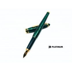 日本 Platinum 白金 Affection 鍾愛系列仕女鋼筆（花紋綠）