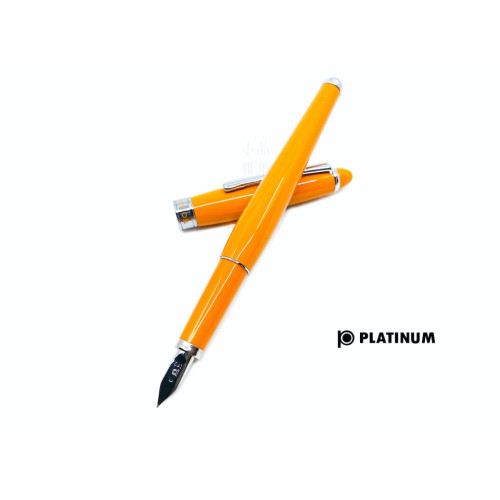 日本 Platinum 白金 Affection 鍾愛系列仕女鋼筆(素色橘黃)