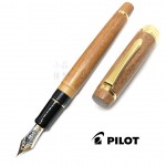 日本 PILOT 百樂 槐木 18k金 鋼筆