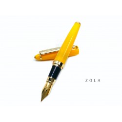 臺灣 ZOLA 袖珍短型鋼筆（黃色）