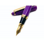 臺灣 ZOLA 袖珍短型鋼筆（紫色）