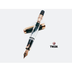 臺灣 TWSBI 三文堂 Diamond #580 透黑玫瑰金 活塞鋼筆  臺灣 TWSBI 三文堂 Diamond #580 透黑玫瑰金 活塞鋼筆
