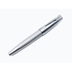 德國 Faber-Castell 輝柏 E-Motion系列 銀色雕紋 霧銀鋼筆 (148672) 德國 Faber-Castell 輝柏 E-Motion系列 銀色雕紋 霧銀鋼筆 (148672)