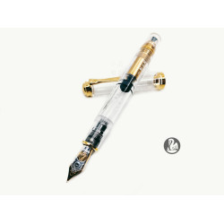 德國 Pelikan 百利金 18K金 M800 Demonstrator Traditional Chinese 限量 透明示範鋼筆（中文版）