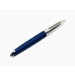 法國Waterman 頂級 新海洋系列 18k 鋼筆 (藍色皮革款）