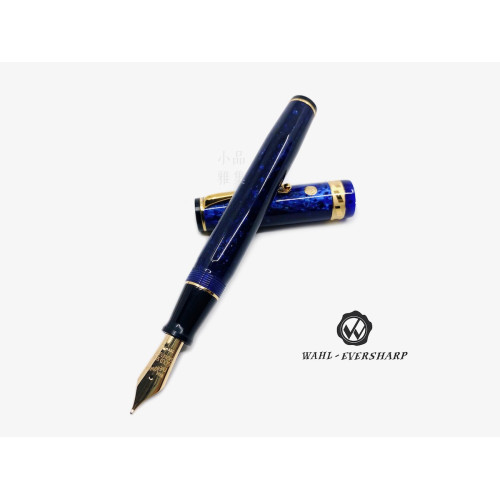 美國 Wahl-Eversharp SIGNATURE系列 18K金 鋼筆(Positano 藍色 金夾)