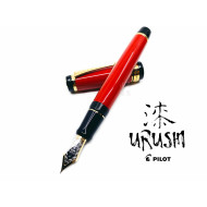 日本 PILOT 百樂 Custom Urushi 硬橡膠 漆塗 30號尖 18K 鋼筆(紅) 日本 PILOT 百樂 Custom Urushi 硬橡膠 漆塗 30號尖 18K 鋼筆(紅)