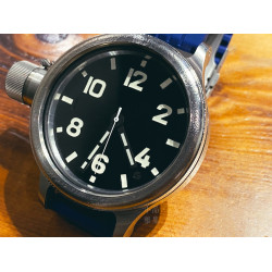 俄羅斯 ЗЧЗ 日拉鬥烏 藍寶石水晶玻璃 小型機械式 自動/手動上鍊 水鬼錶(鈦金53mm) 俄羅斯 ЗЧЗ 日拉鬥烏 藍寶石水晶玻璃 小型機械式 自動/手動上鍊 水鬼錶(鈦金53mm)