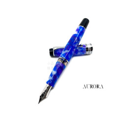 義大利 Aurora Caleidoscopio Luce Blue 萬花筒 18K鋼筆  義大利 Aurora Caleidoscopio Luce Blue 萬花筒 18K鋼筆