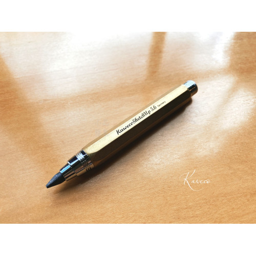 德國 Kaweco Sketch Up BRASS 全黃銅款 5.6mm 草圖速繪鉛筆(黃銅原色)
