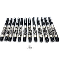 ARTEX 雅特仕 12生肖系列 亮銀鋼筆