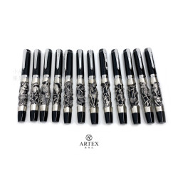 ARTEX 雅特仕 12生肖系列 亮銀鋼筆