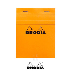 法國 RHODIA N°13 橘色上翻筆記本 105mmx148mm 方格內頁（13200）