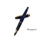 法國 Waterman Expert 新權威系列 18K金 鋼筆（深藍漆金夾）