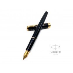 派克 Parker 新款Sonnet 卓爾系列 不鏽鋼尖款 鋼筆（麗黑金夾）