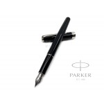 派克 Parker 新款Sonnet 卓爾系列 不鏽鋼尖款 鋼筆（麗黑白夾）